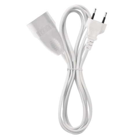 Extension Cord 1.5 m / 1 socket / white / PVC / 0,75 mm2 [2]