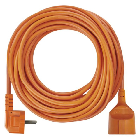 Extension Cord 15 m / 1 sockets / orange / PVC / 1,5 mm2 [1]