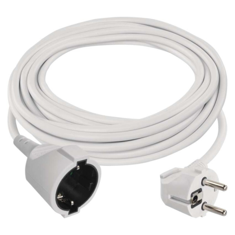 Emos - Extension Cord 5 m / 1 sockets / white / PVC / 1,5 mm2