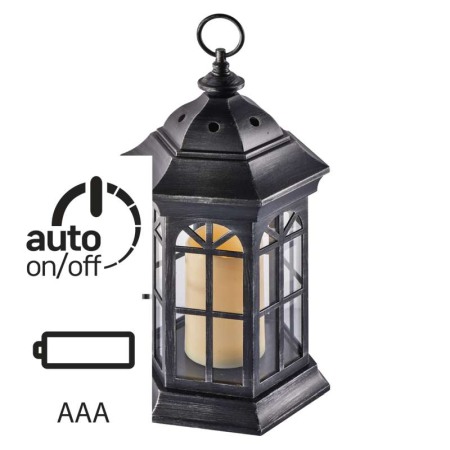 FELINAR CU LUMANARE FLICKER NEGRU [1]