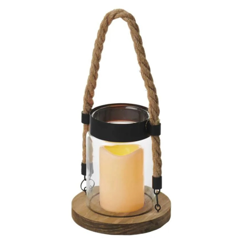 FELINAR DECORATIV LEMN + STICLA [3]