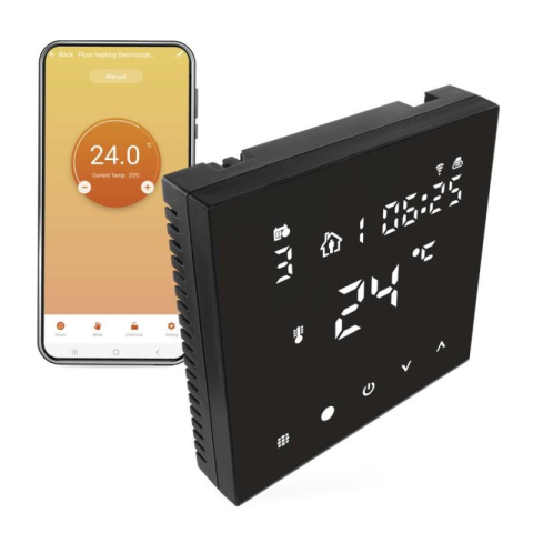 Thermostats - Floor programmable wired WiFi GoSmart thermostat P56201BUF