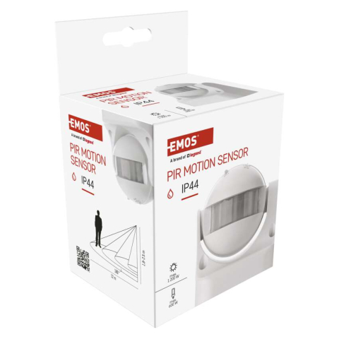 SENZOR DE MISCARE PIRO IP44, 1200W, ALB [7]