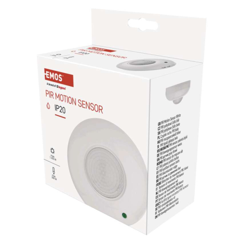 SENZOR DE MISCARE PIR IP20, 1200W, ALB [5]