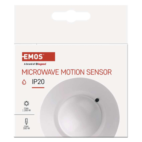 SENZOR DE MISCARE CU MICROUNDE IP20, 1200W, ALB [3]