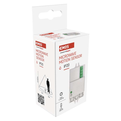 SENZOR DE MISCARE CU MICROUNDE, IP20,1200W, ALB [6]