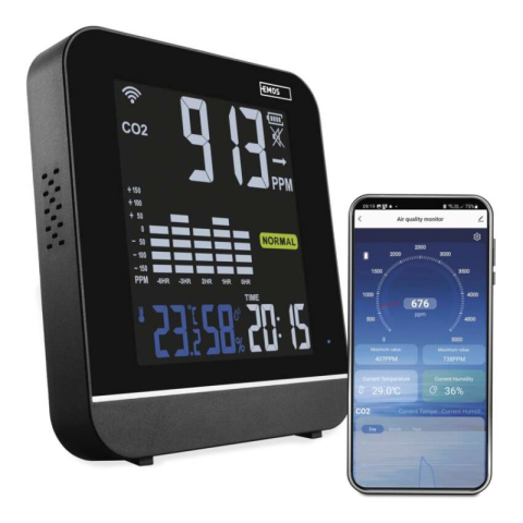 Air quality monitors - GoSmart Air quality monitor E30300 with WiFi