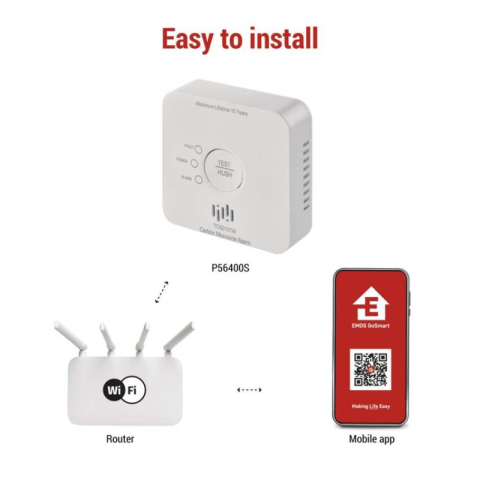 GoSmart CO Alarm TCS0101W with WiFi [2]