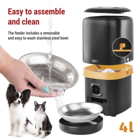 GOSMART FEEDER PET CARE WITH CAMERA, 4 L, BLACK, WI-FI [3]