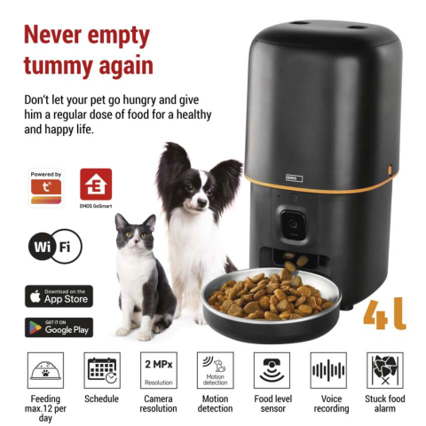 GOSMART FEEDER PET CARE WITH CAMERA, 4 L, BLACK, WI-FI [2]