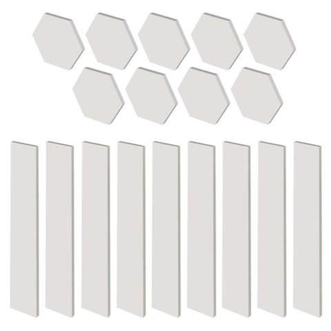 GoSmart LED luminaire Lines white, 9 parts, 34 W, RGBIC dimmable, WiFi [1]