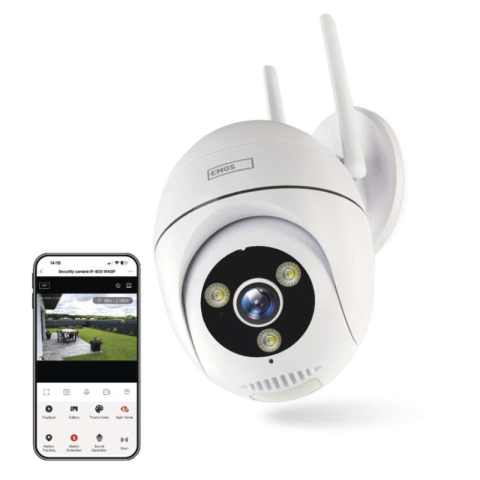 Monitoring devices and doorbells - GoSmart Outdoor pivoting camera IP-800 WASP with WiFi, white