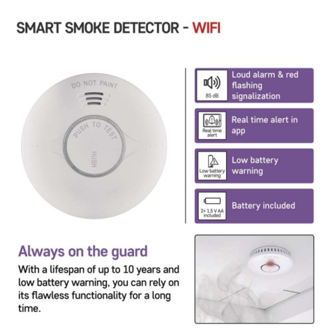 GoSmart Smoke Detector TS380C-HW with WiFi [2]