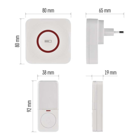 GoSmart Wireless Doorbell P5735WS with WiFi [2]