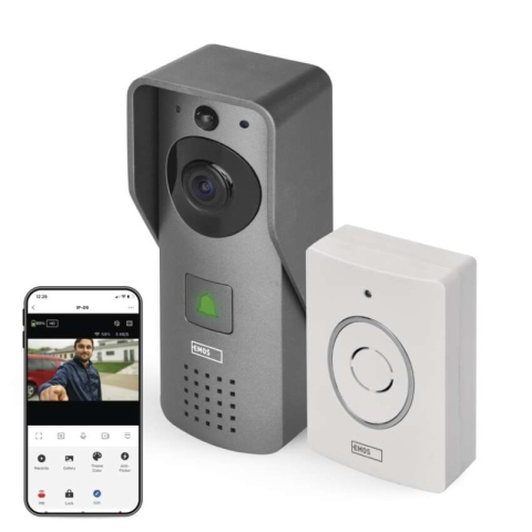 Emos - GoSmart Wireless video doorbell IP-09C with WiFi