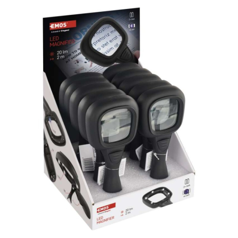 Handheld magnifier with LED/UV illumination, 10 pcs, box [2]