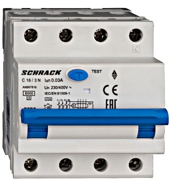 Intrerupatoare - INTRARUPATOR AUTOMAT + DIF.  3P+N 16A