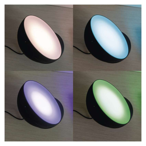 LAMPA AMBIENTALA LED GOSMART, ALB CALD/ALB RECE/RGB, WI-FI,NEGRU [18]