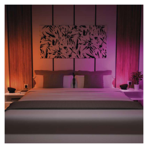 LAMPA AMBIENTALA LED GOSMART, ALB CALD/ALB RECE/RGB, WI-FI,NEGRU [19]