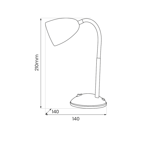 LAMPA DE BIROU LOGIC NEGRU [3]