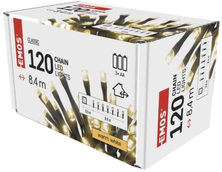 Iluminat festiv - LANT DE CRACIUN 120 LED