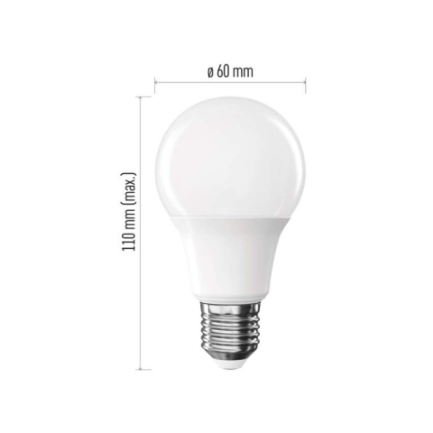 LED Bulb Basic A60 / E27 / 9.4 W (60 W) / 806 lm / Warm white [1]