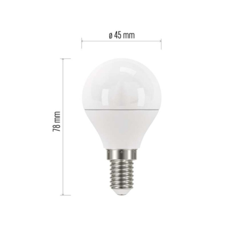 LED Bulb Classic Mini Globe / E14 / 5 W (40 W) / 470 lm / warm white [1]