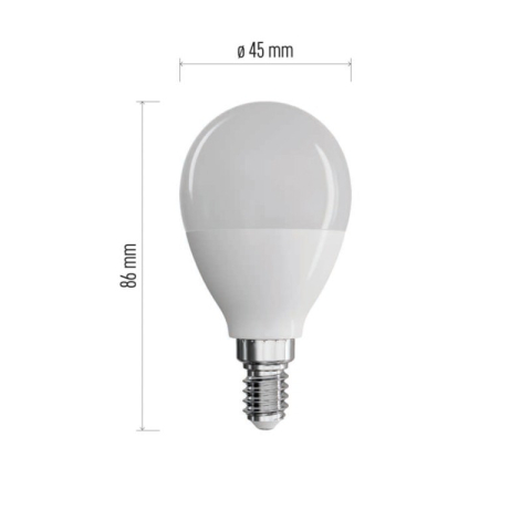 LED Bulb Classic Mini Globe / E14 / 7.3 W (60 W) / 806 lm / warm white [1]