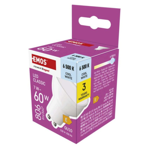 LED bulbs - LED Bulb Classic MR16 / GU10 / 7 W (60 W) / 806 lm / Cool White