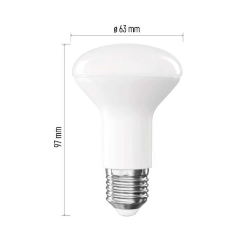 LED Bulb Classic R63 / E27 / 7 W (60 W) / 806 lm / Neutral White [1]