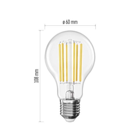 LED Bulb Filament A60 A CLASS / E27 / 7.2 W (100 W) / 1521 lm / warm white [2]