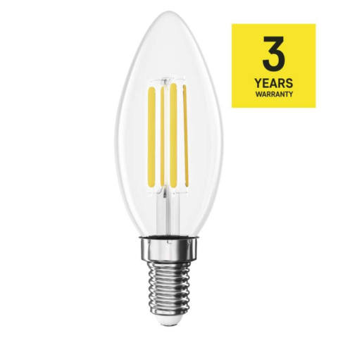 LED Bulb Filament Candle / E14 / 7 W (75 W) / 1055 lm / Warm white [2]