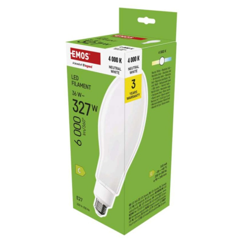 LED bulbs - LED Bulb Filament ED90 / E27 / 36 W (327 W) / 6 000 lm / neutral white