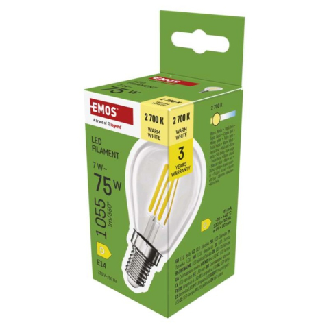 LED bulbs - LED Bulb Filament Mini Globe / E14 / 7 W (75 W) / 1055 lm / warm white