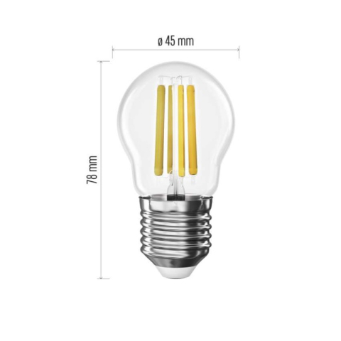 LED Bulb Filament Mini Globe / E27 / 5.9 W (60 W) / 806 lm / Warm white [1]