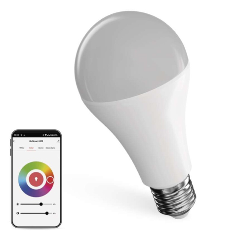 Emos - LED Bulb GoSmart A65 / E27 / 14 W (94 W) / 1 400 lm / RGB / dimmable / Zigbee