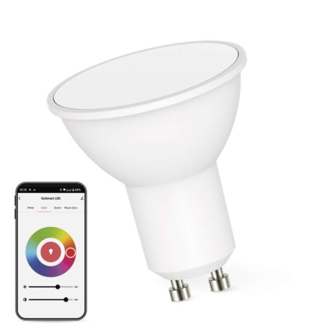 Emos - LED Bulb GoSmart MR16 / GU10 / 4.8 W (35 W) / 400 lm / RGB / dimmable / Zigbee