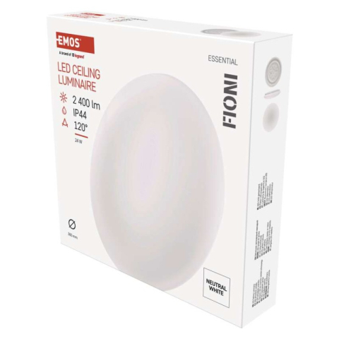 Emos - LED Ceiling lamp FIONI, round 24W neutral white IP44