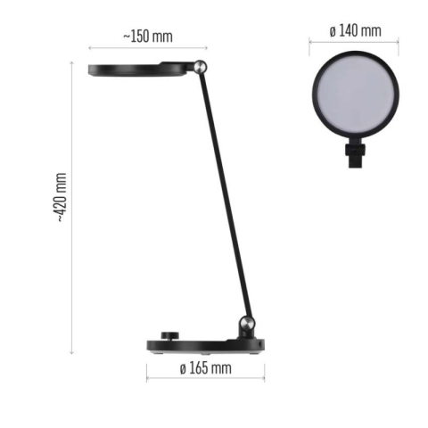 LED Desk Lamp CHARLES black [2]