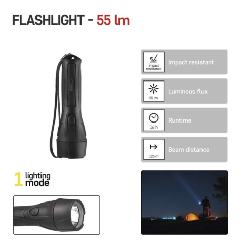 LED Flashlight P3210, 55 lm, 2× AA [1]