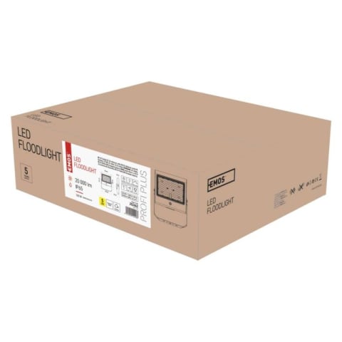 Floodlights - LED Floodlight AGENO 150W black, neutral white