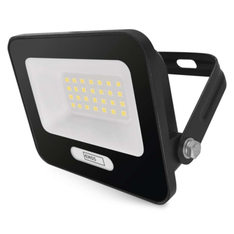 Emos - LED floodlight GLARO 20W, black, IP65, 2000 lm, neutral white