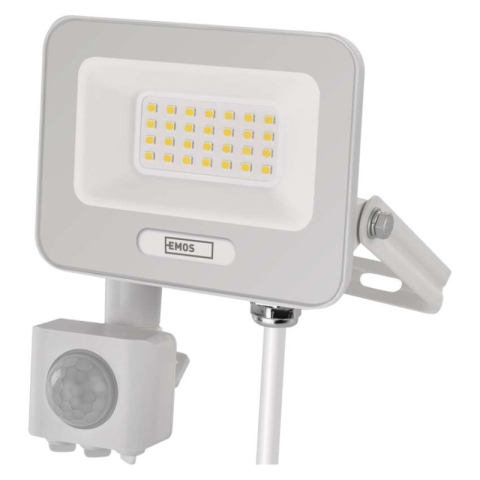 LED floodlight GLARO with motion sensor, 20 W, white, IP54, 2000 lm, neutral white [2]