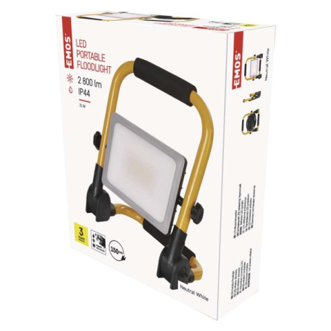 Floodlights - LED floodlight ILIO portable, 31W, yellow, neutral white