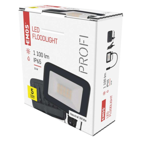 Floodlights - LED Floodlight INOVO 10W, anthracite, neutral white