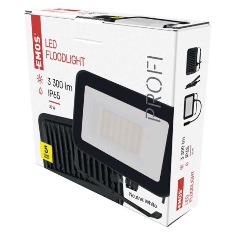 Floodlights - LED Floodlight INOVO, 30W, anthracite, neutral white