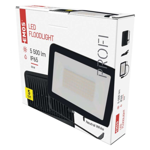 Floodlights - LED Floodlight INOVO, 50W, anthracite, neutral white