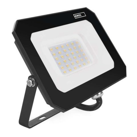 Emos - LED floodlight SIMPO 30 W, black, neutral white