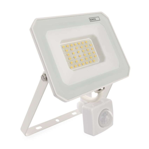 Floodlights - LED floodlight SIMPO, 30W, PIR, neutral white