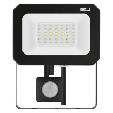 LED floodlight SIMPO with motion sensor, 30 W, black, neutral white [2]